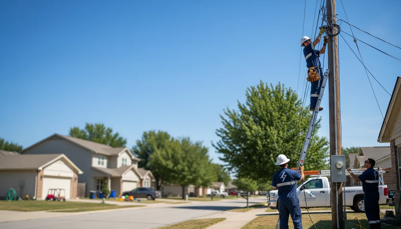 Residential electrician providing installation services in Warren, IL